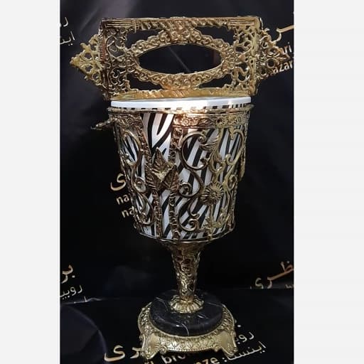 سطل و جادستمالی برنجی پایه سنگ سنگین کامنا مدل 13144231