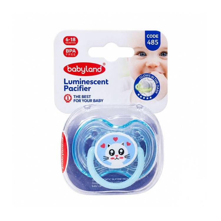 پستانک شب تاب ارتودنسی 6 تا 18 ماه بیبی لند baby land کد 485 همه رنگ ها — تصویر ۲