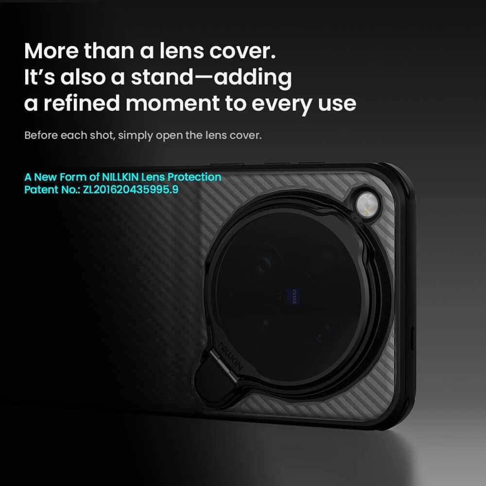 گارد مگنتی دودی کمرا استند Vivo X500 Pro Max مارک نیلکین مدل CamShield Prop Magnetic — تصویر ۳