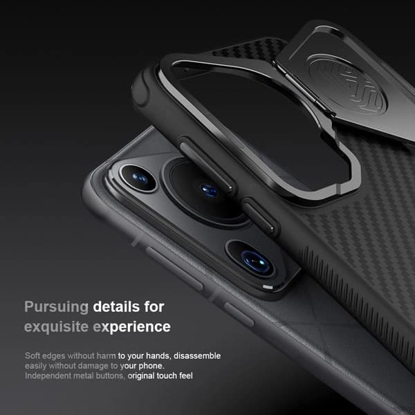 قاب ضد ضربه مگنتی کمرا استند نیلکین Huawei Pura 70 Ultra مدل CarboProp Magnetic — تصویر ۷