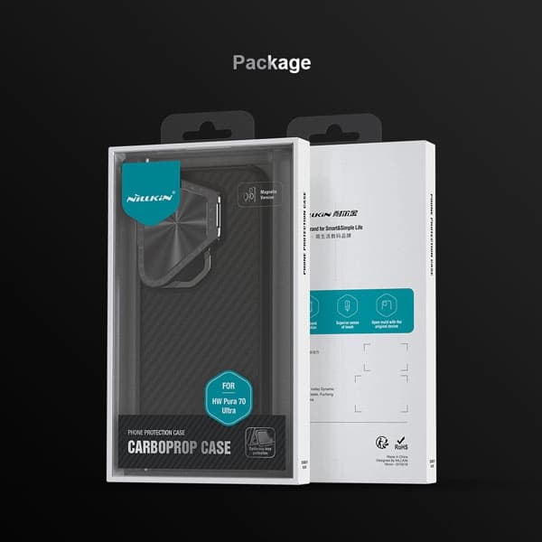 قاب ضد ضربه مگنتی کمرا استند نیلکین Huawei Pura 70 Ultra مدل CarboProp Magnetic — تصویر ۵