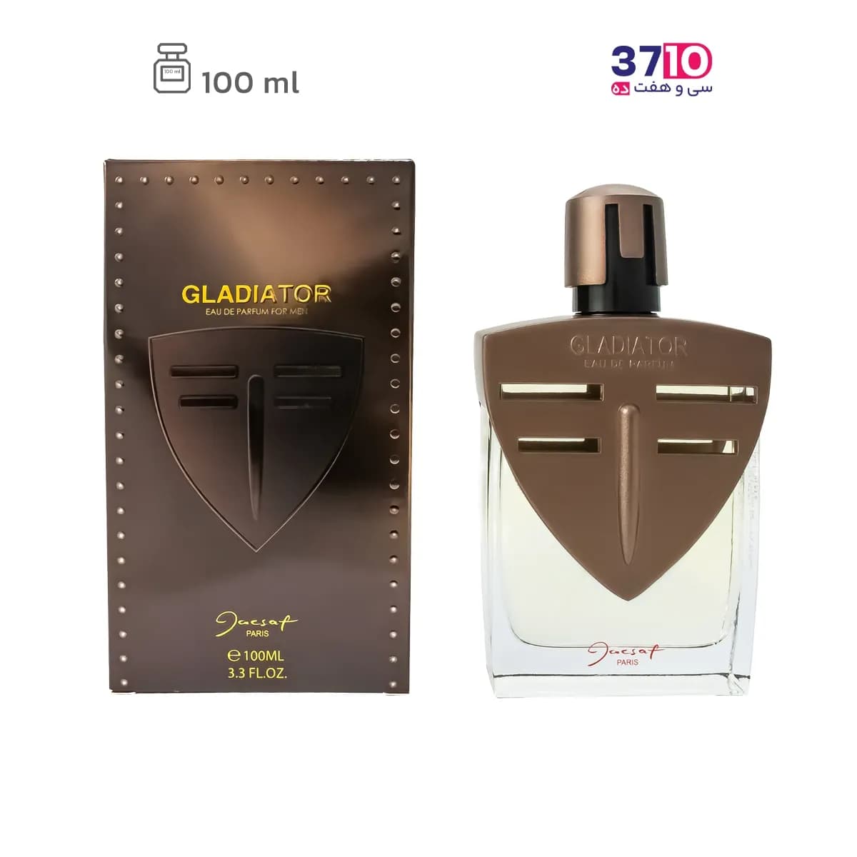 ادو پرفیوم مردانه ژک ساف پاریس Jacsaf Paris مدل گلادیاتور Gladiator حجم 100 میلی لیتر — تصویر ۲