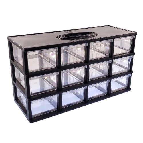 جعبه 12 خانه مشکی 4*3