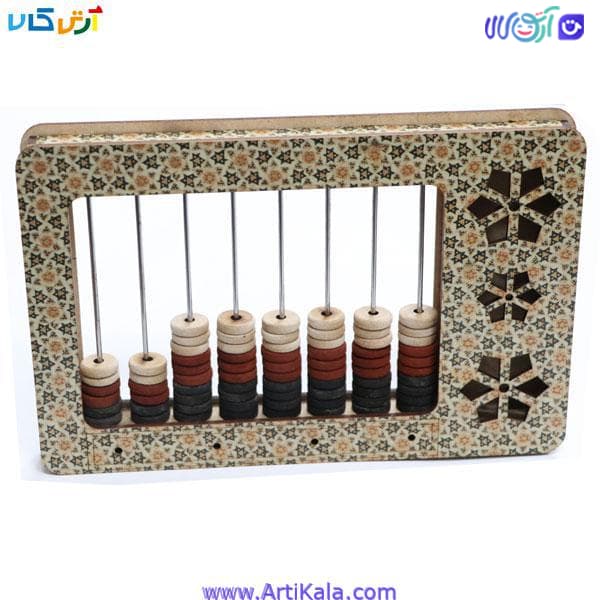 چرتکه چوبی طرح خاتم کلاسیک