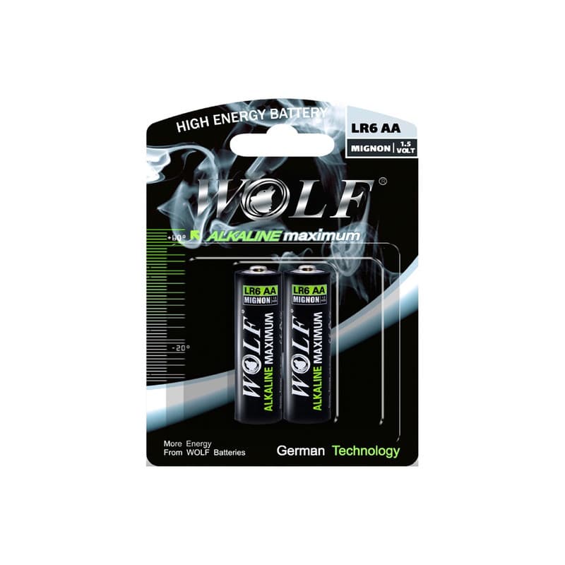 باتری قلم ولف WOLF مدل ALKALINE LR6 AA