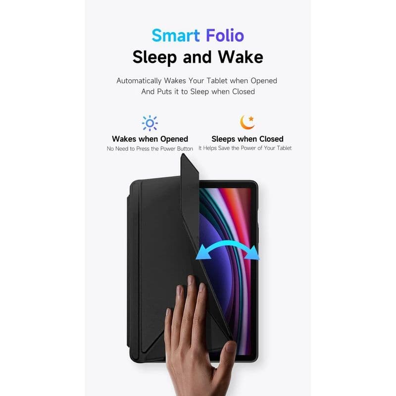 کیف کلاسوری دوکس دوکیس مدل Magi مناسب برای تبلت سامسونگ Galaxy Tab S10 Lite / S10 FE / S9 / S9 FE کد b480 — تصویر ۳