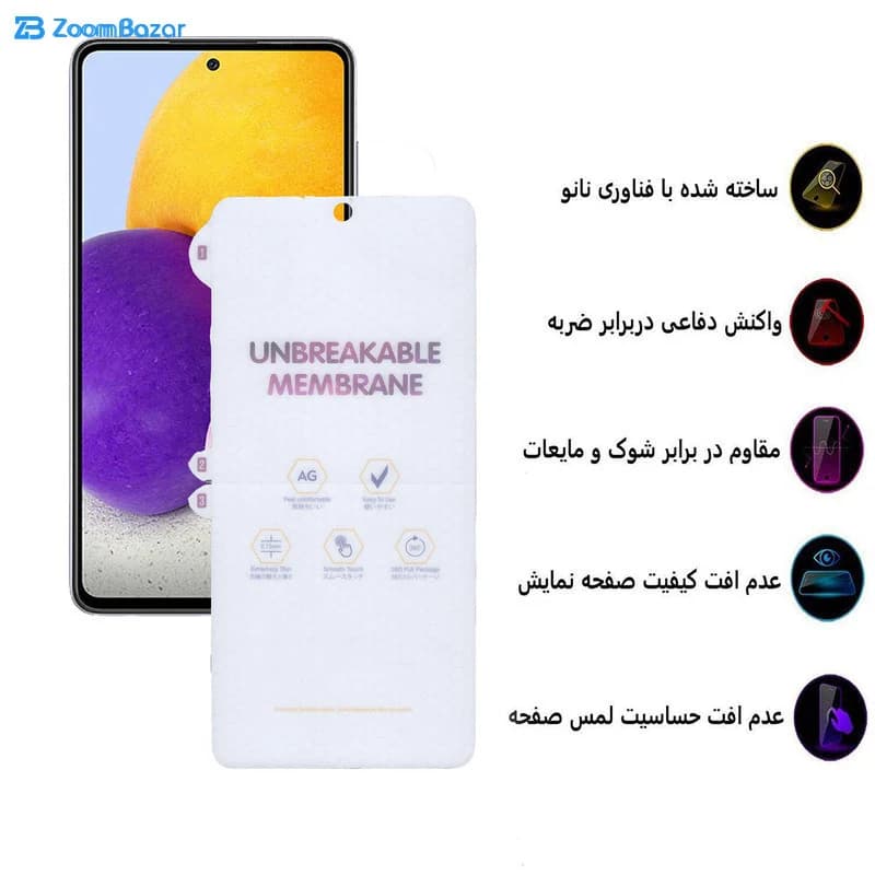 گلس مات بوف مدل HgM15 مناسب برای گوشی موبایل سامسونگ Galaxy A72 / A71 / S10 Lite / M51 / Note 10 Lite (به همراه گارانتی ۶ ماهه) — تصویر ۳