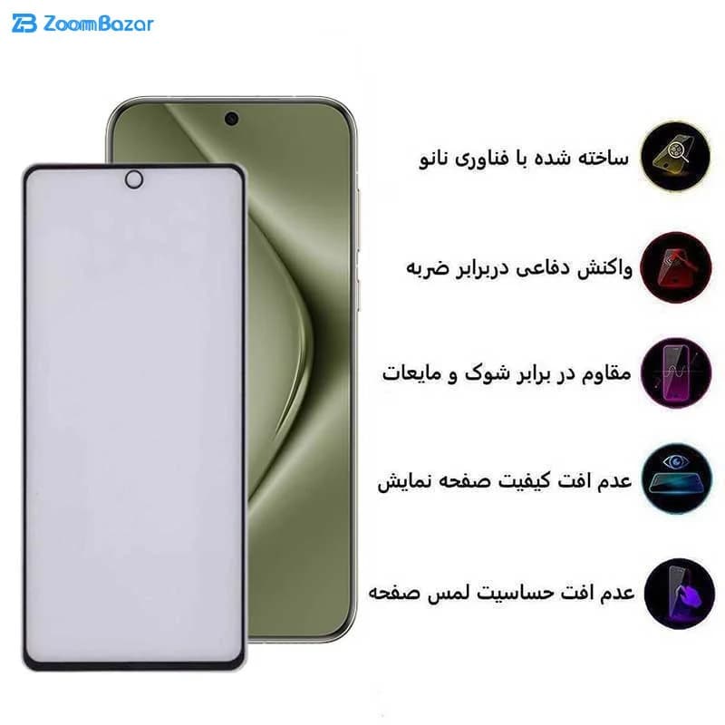 گلس مات بوف مدل 5D Matte مناسب برای گوشی موبایل هوآوی Pura 70 Pro/ Pura 70 Ultra / Nova 12S/ Nova 12i — تصویر ۵