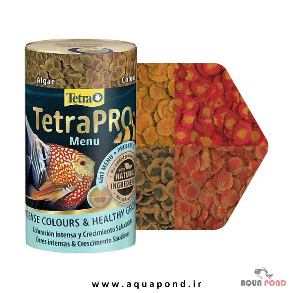 غذای تقویت رنگ ماهی تترا پرو منو کریسپ (چیپسی)