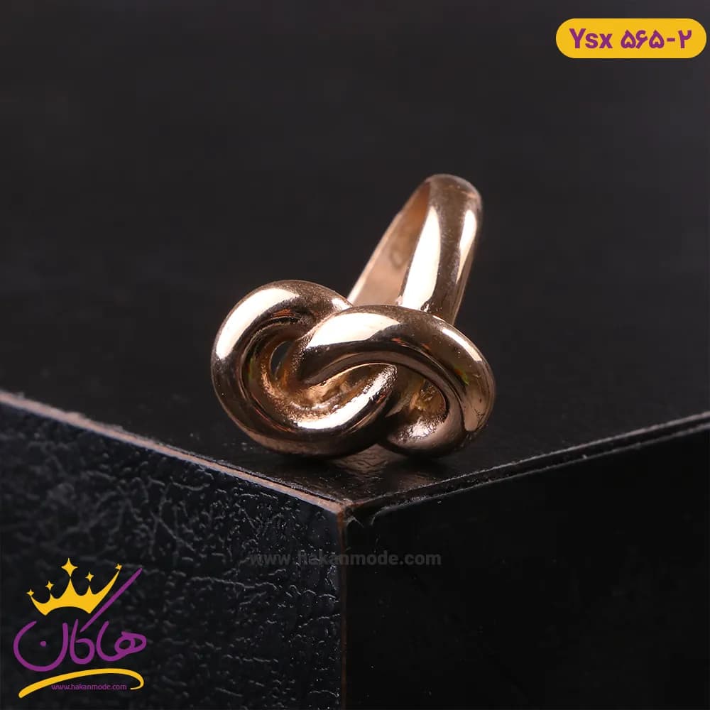 انگشتر استیل زنانه بی نهایت رزگلد | ysx 565/3
