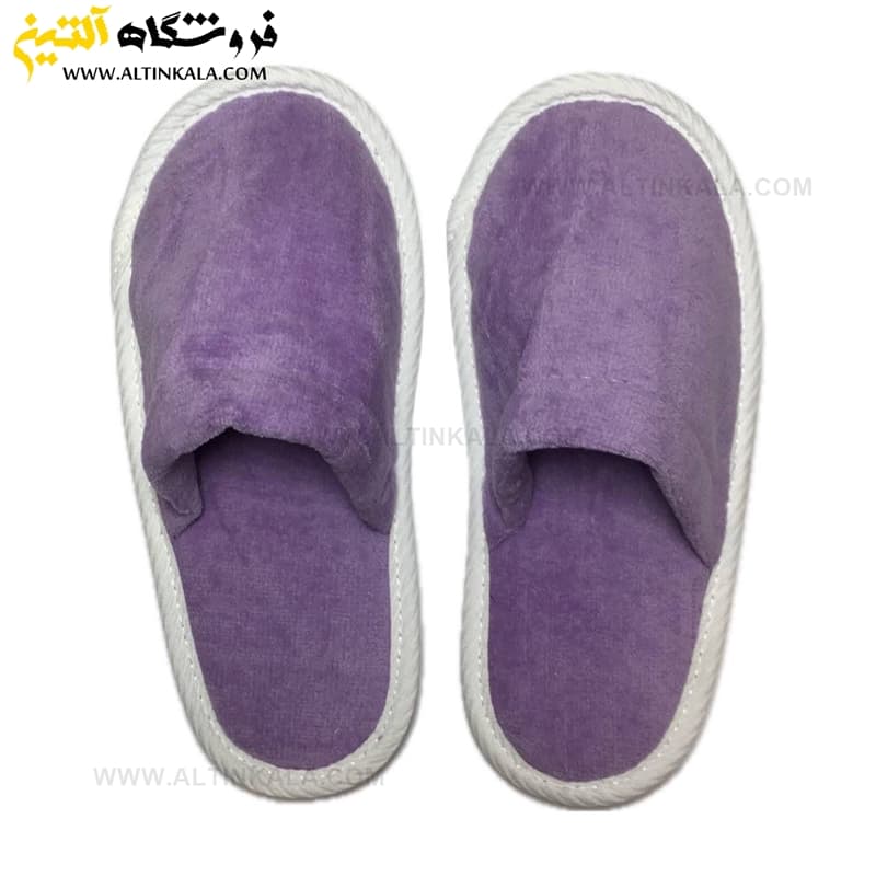دمپایی حمام طبی با کفی طبی ضد لغزش رنگ یاسی