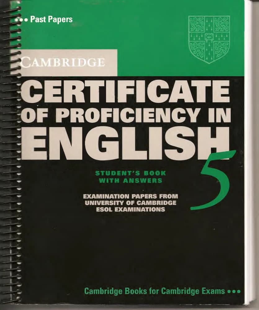 دانلود کتاب گواهی تسلط بر زبان انگلیسی کمبریج ۵ (Cambridge Certificate of Proficiency in English 5) نسخه انگلیسی PDF | کمبریج
