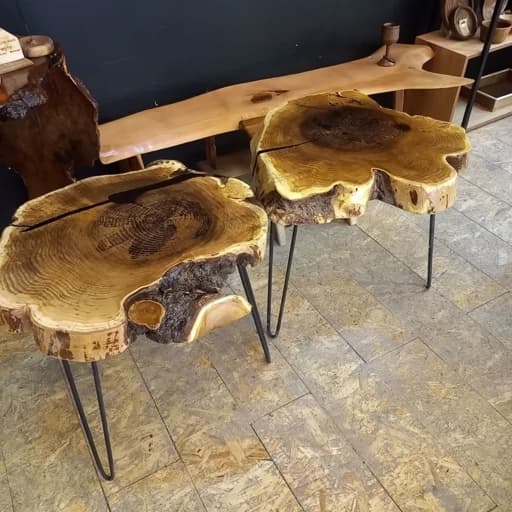 میز جلو مبلی روستیک میز چوبی کامنا مدل 13152385