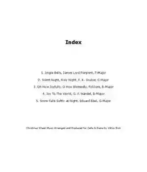 دانلود کتاب Christmas Songs: Sheet Music for Cello & Piano