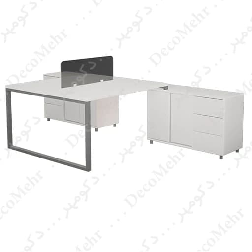 میز کارگروهی دکومهر پایه فلزی کدWS25 مبلمان آپادانا apadana مدل 636473