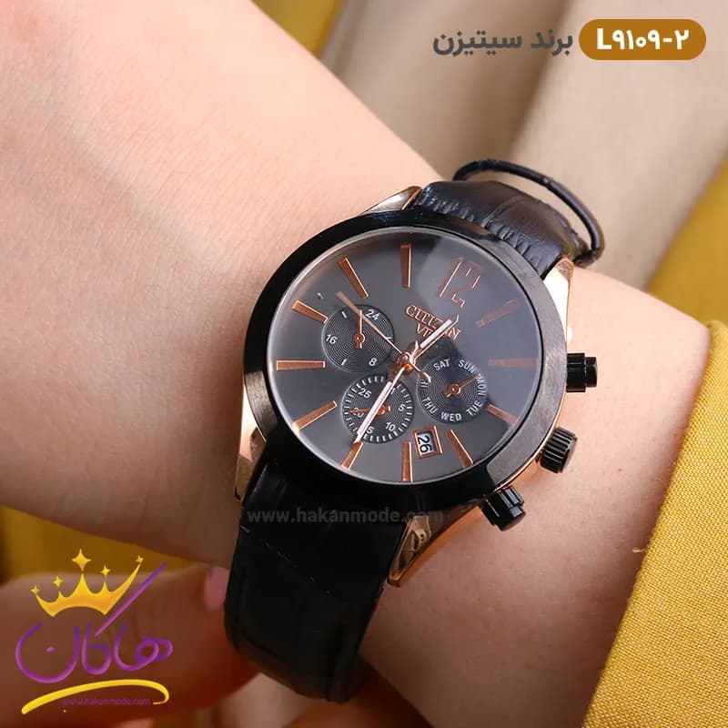 ساعت سیتیزن زنانه بند چرمی مدل L9109 — تصویر ۲