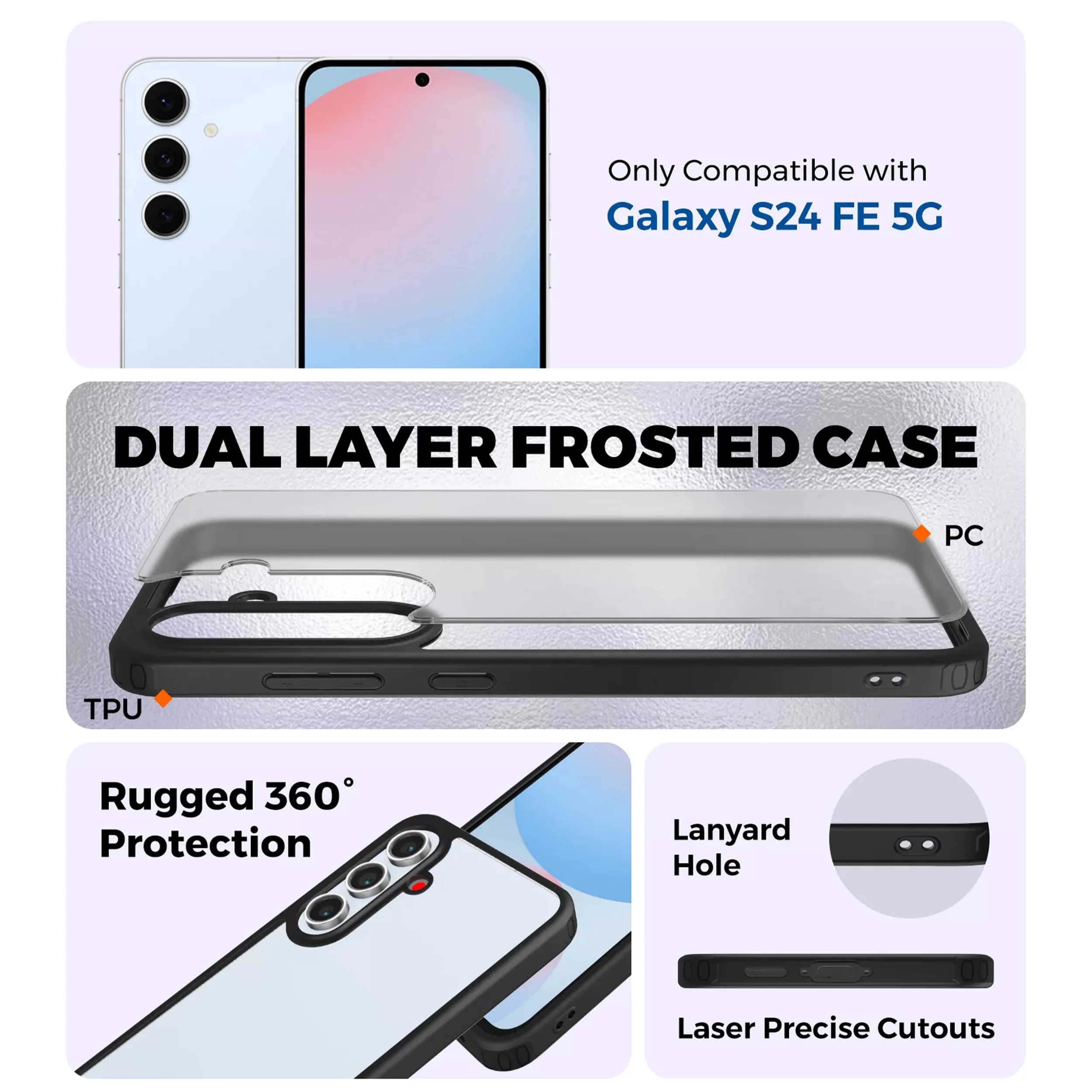 کاور سامورایی مدل Specter مناسب برای گوشی موبایل سامسونگ Galaxy S24 FE — تصویر ۲