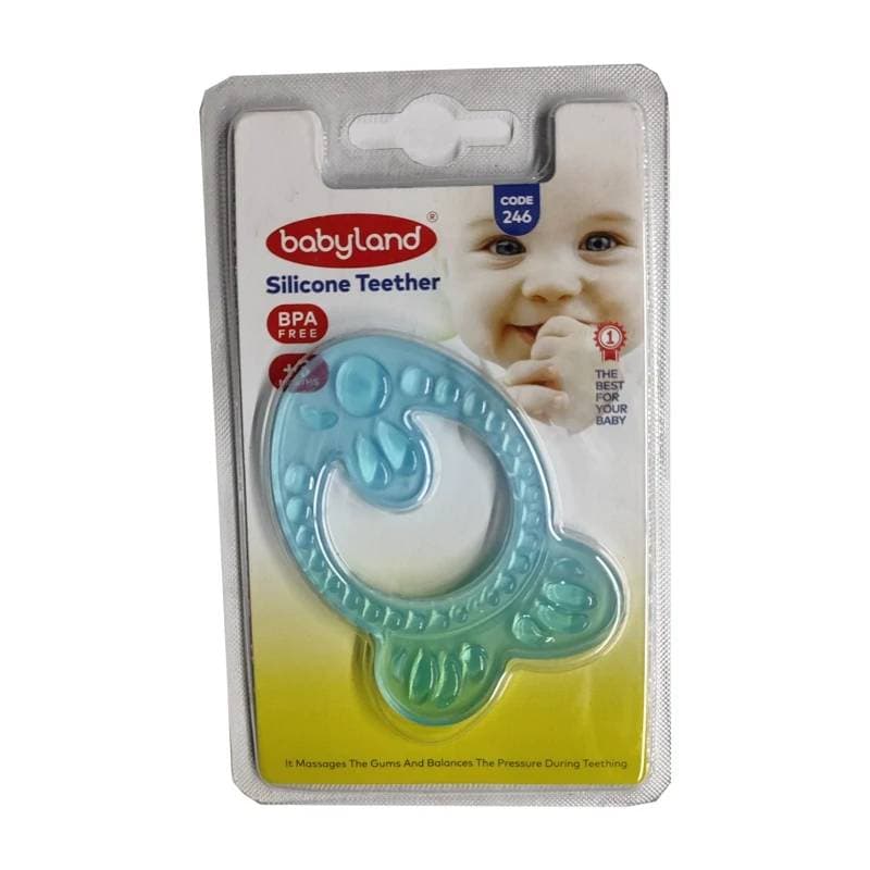 دندان گیر سیلیکونی کودک بلیستر بیبی لند baby land کد 246 همه مدل ها — تصویر ۳