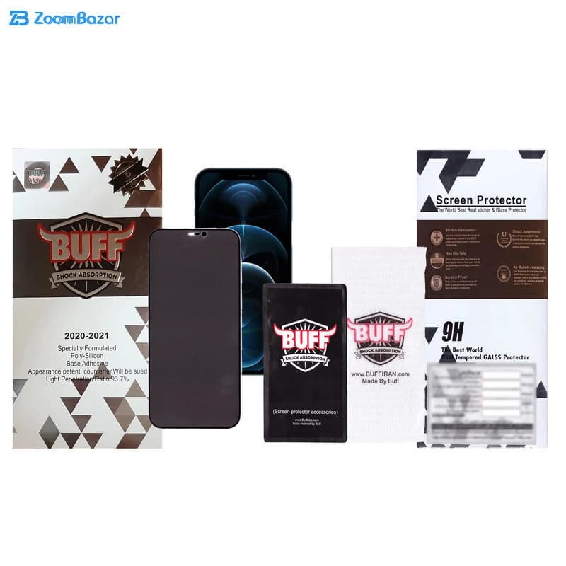 گلس پرایوسی بوف مدل CFPr9 مناسب برای گوشی موبایل اپل iphone 12 Pro — تصویر ۳