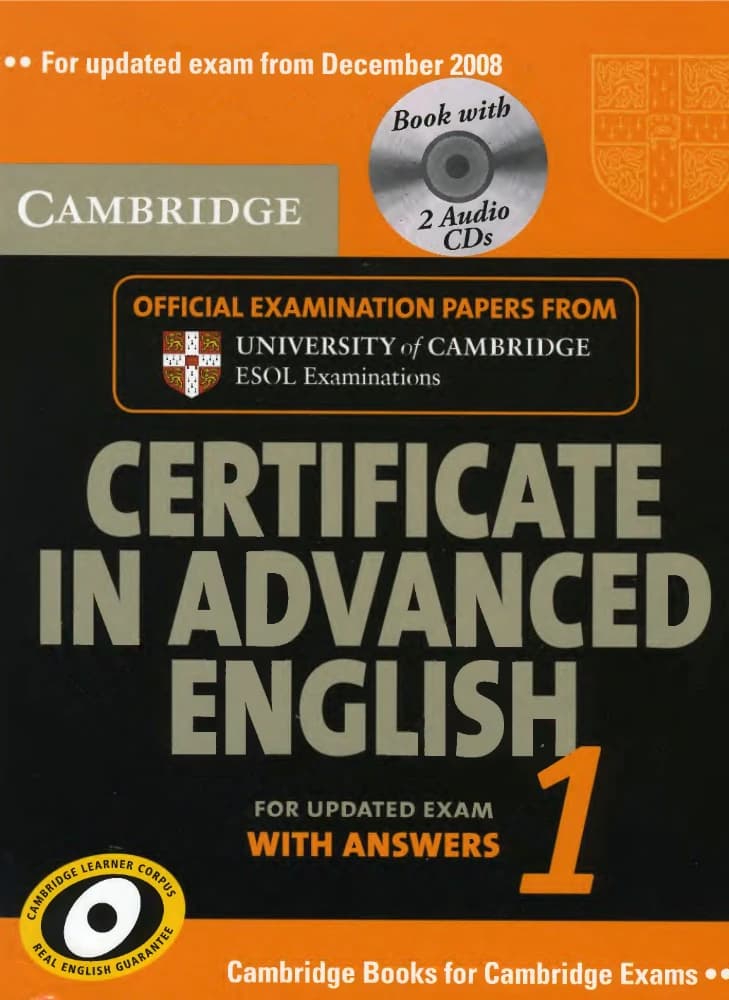 دانلود کتاب گواهی انگلیسی پیشرفته کمبریج ۱ (Cambridge Certificate in Advanced English 1) نسخه انگلیسی PDF | کمبریج