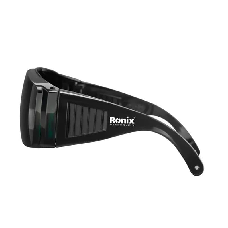 عینک ایمنی جوشکاری رونیکس مدل RH-9025 با لنز DIN 9 و محافظت UV400 — تصویر ۳