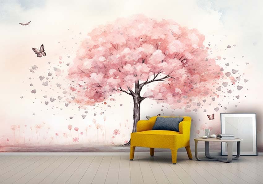 کاغذ دیواری سه بعدی فانتزی برای اتاق دختر HQ-1578