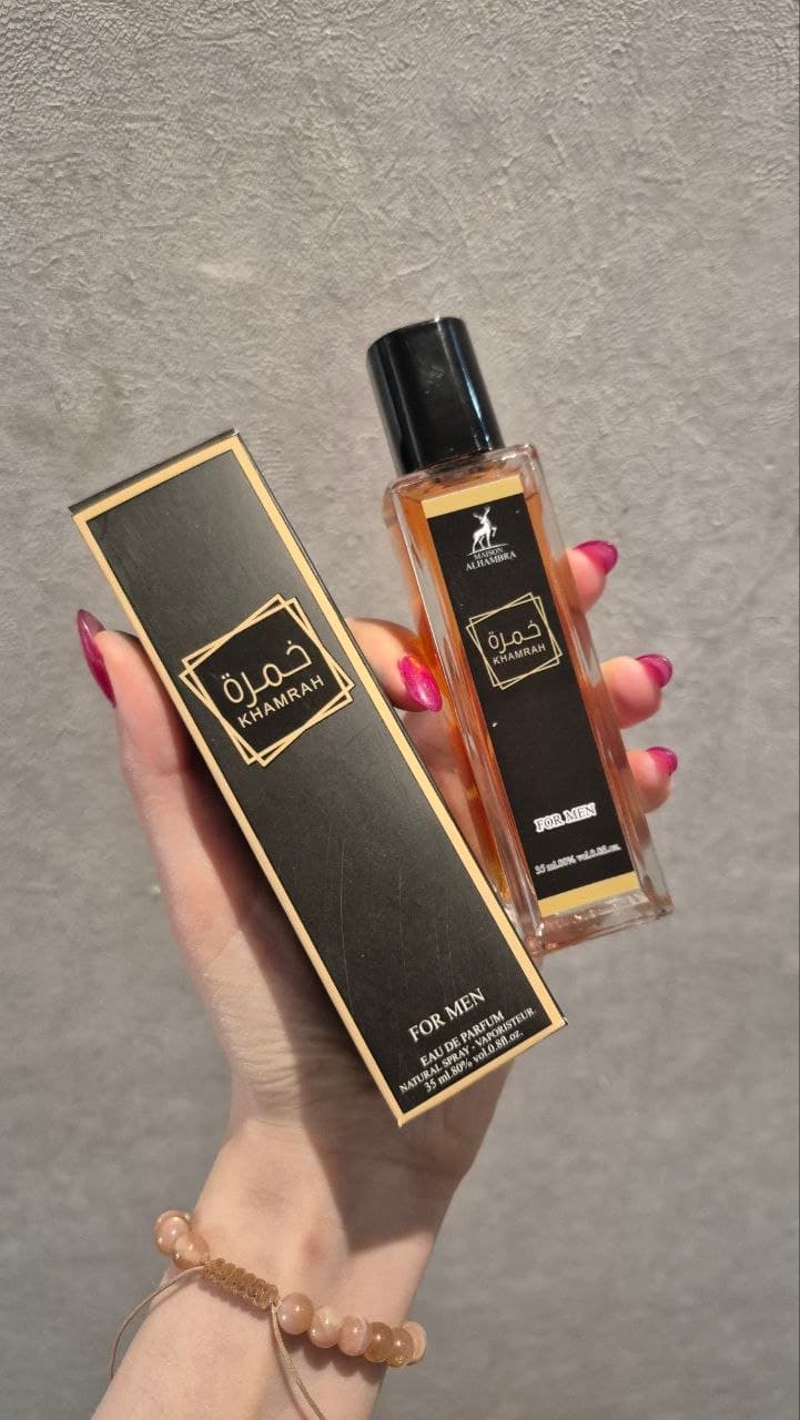عطر ادکلن خمره الحمبرا ( مشابه آنجلرز شیر ) عطر گرم و شیرین زنانه و مردانه 35 میل