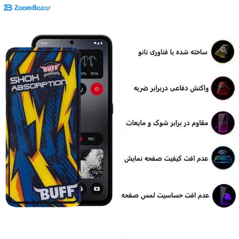 گلس بوف مدل Shock-Shock-G مناسب برای گوشی موبایل ناتینگ فون CMF 1 — تصویر ۵