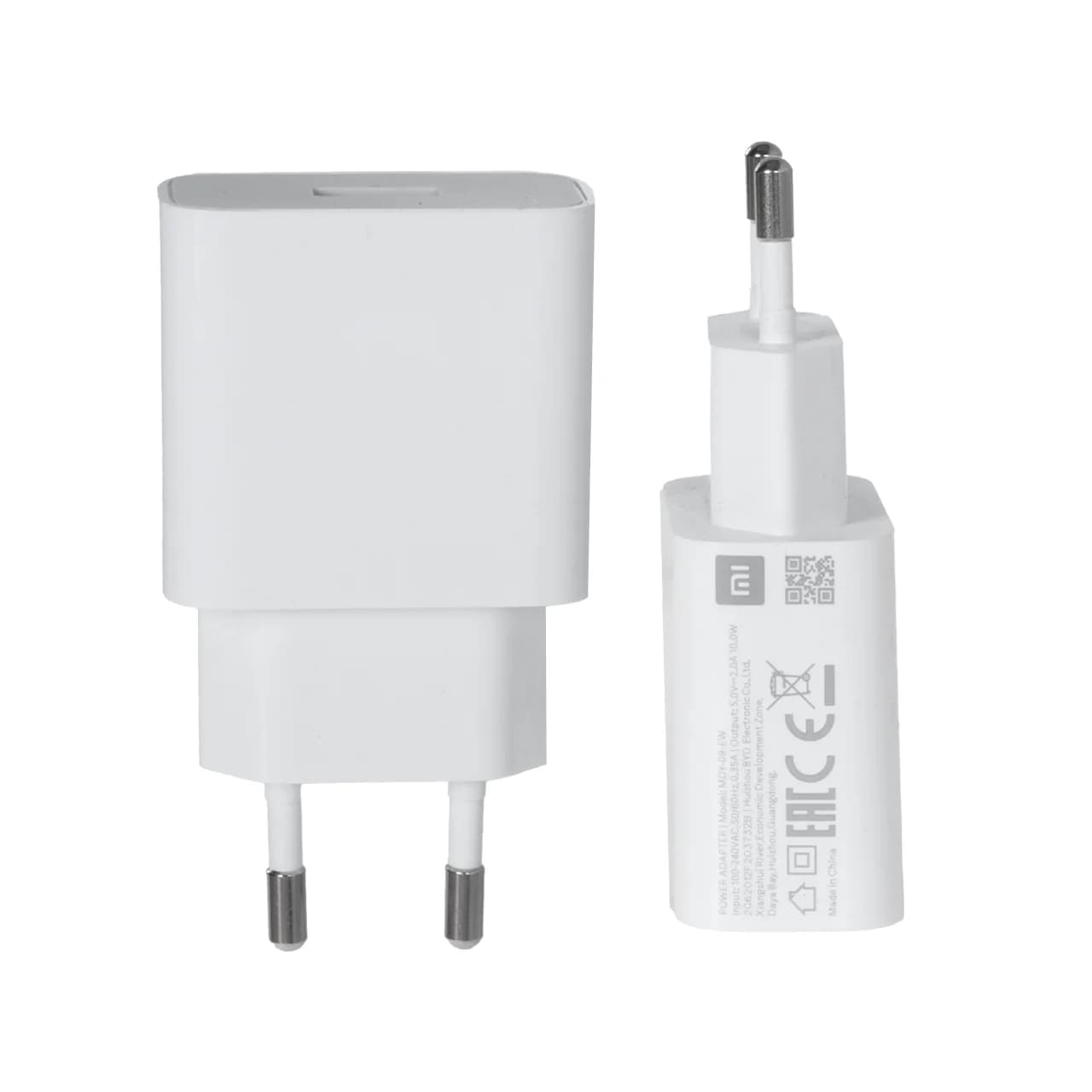 شارژر دیواری دو پین تک پورت 10W Xiaomi مدل MDY-09-EW – سفید – LY (گارانتی 6 ماهه شرکتی) — تصویر ۴
