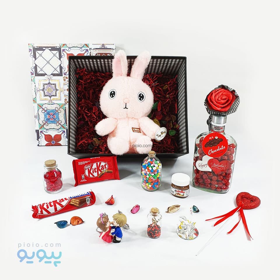 کادو ولنتاین با عروسک خرگوش حوله ای