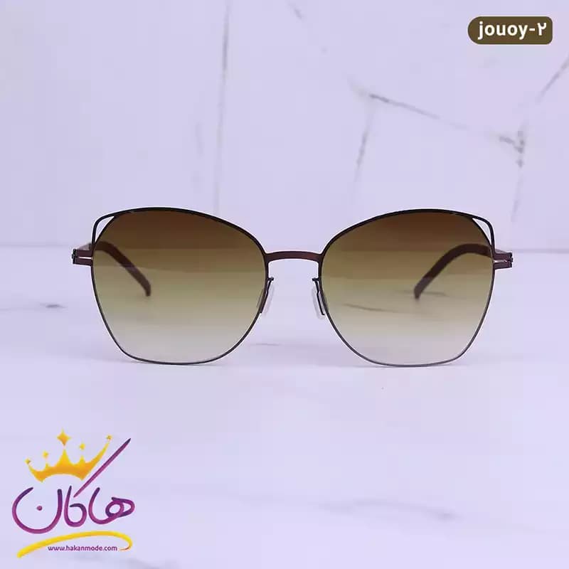 عینک آفتابی زنانه آیس برلین گربه ای قهوه ای jouoy brown