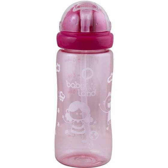 قمقمه آبمیوه خوری نی دار بیبی لند baby land کد 380 حجم 300 میل همه رنگ ها — تصویر ۳