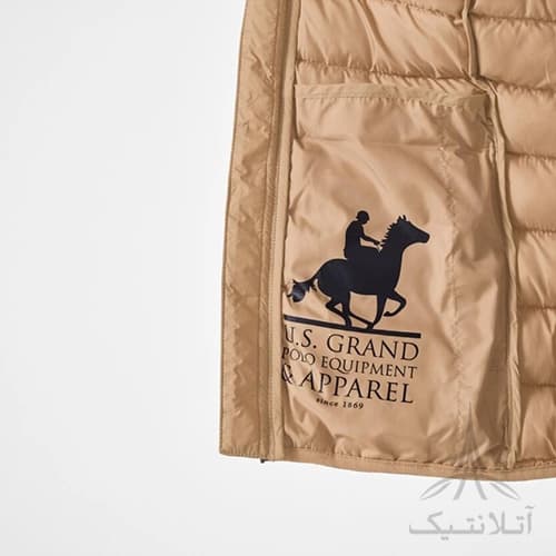 کاپشن زنانه لایت برند اسمارا Esmara آلمان همکاری با پولو Polo اورجینال وارداتی ضدباد و ضدآب نسکافه ای — تصویر ۴