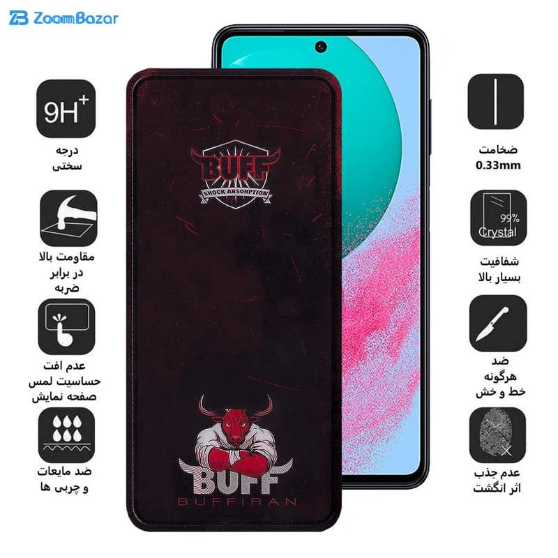 گلس بوف مدل Muscle-Bull مناسب برای گوشی موبایل سامسونگ Galaxy M54 / F54 / A91 — تصویر ۳