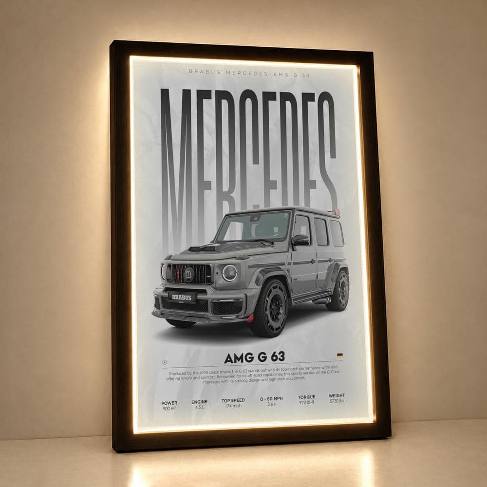 تابلو فرانت لایت ماشین طرح بنز AMG G63 کد FPF-23168