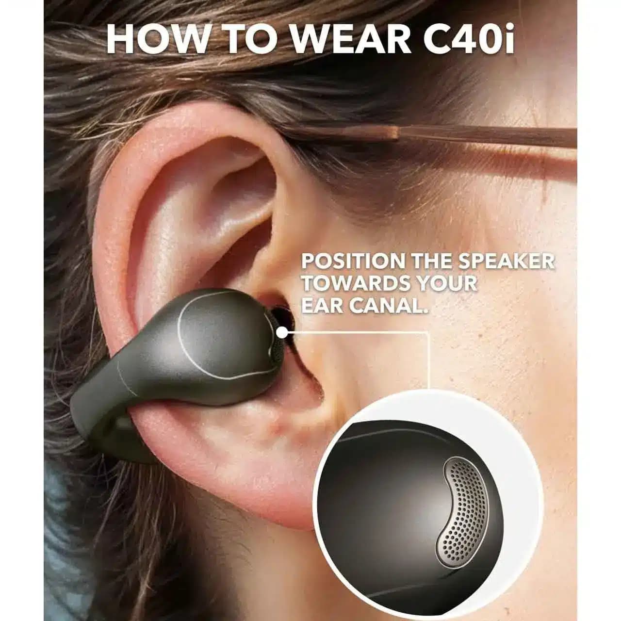 ایرفون بی سیم ANKER مدل SoundCore C40i A3331HZ1 – خاکستری تیره (گارانتی 18 ماهه شرکتی) — تصویر ۴