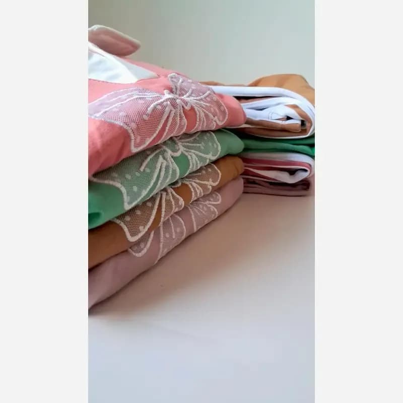 ست پولوشرت و شلوار دورس لاکرا دخترانه پاییزه و زمستانه — تصویر ۶