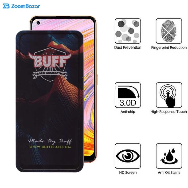 گلس بوف مدل Mountain-G مناسب برای گوشی موبایل ریلمی V15 5G / Q2 Pro / Narzo 50 Pro — تصویر ۴