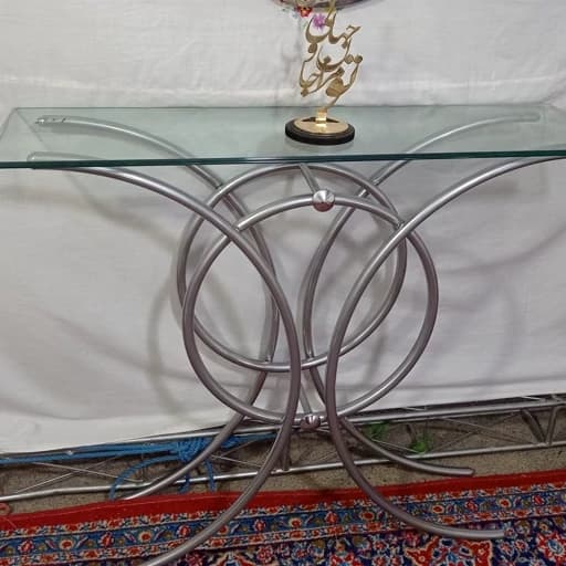 کنسول فلزی آینه شمعدان مدل رایز کامنا مدل 13152028