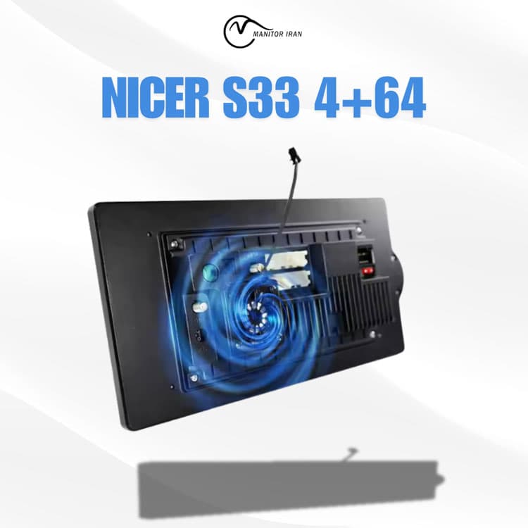 مانیتور i20 جدید 17-2018 برند دایموند 4+64 اپل کارپلی 10.33 اینچ مدل S33 همراه با قاب — تصویر ۴