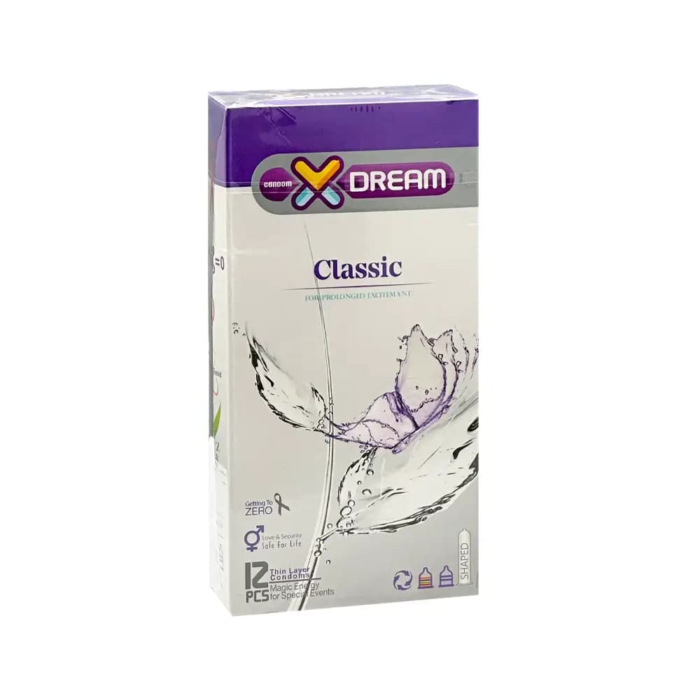 کاندوم کلاسیک ایکس دریم (بسته 12 عددی)