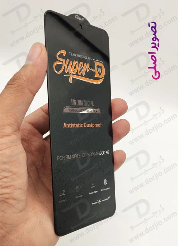 گلس شیشه ای شفاف Xiaomi Poco X6 5G مارک Mietubl مدل Super-D AntiStatic Dustproof — تصویر ۸
