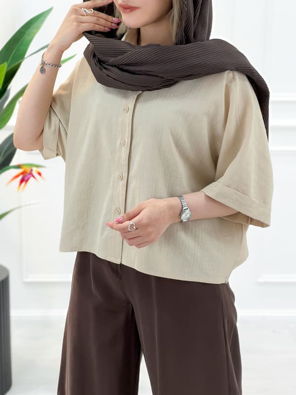 شومیز کوتاه زنانه رستا