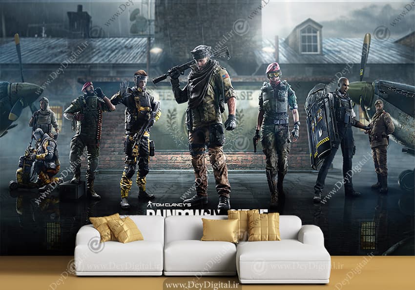 پوستر دیواری گیم نت طرح Rainbow Six Siege کد BA-9826