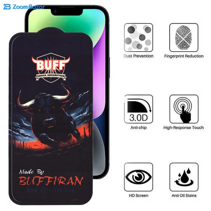 گلس بوف مدل BullRun Crystal Pro مناسب برای گوشی موبایل اپل iPhone 16e/13/13 Pro/14 — تصویر ۱۰