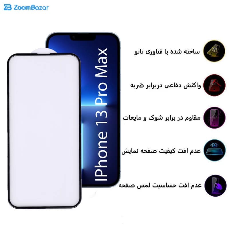 گلس بوف مدل AirBag مناسب برای گوشی موبایل اپل Iphone 13 Pro Max — تصویر ۵