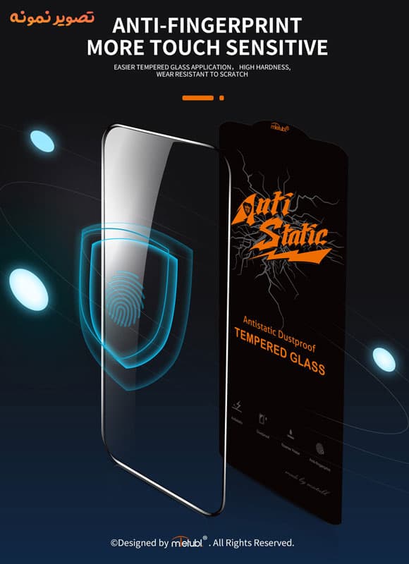 گلس شیشه ای Nothing Phone 2A مارک Mietubl مدل Anti-Static — تصویر ۵