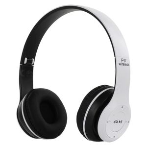 هدفون بلوتوثی مدل P47 EDR بدون قابلیت نویز کنسلینگ، درگاه USB Type-C، دارای شیار کارت حافظه، مقاومت در برابر رطوبت و عرق