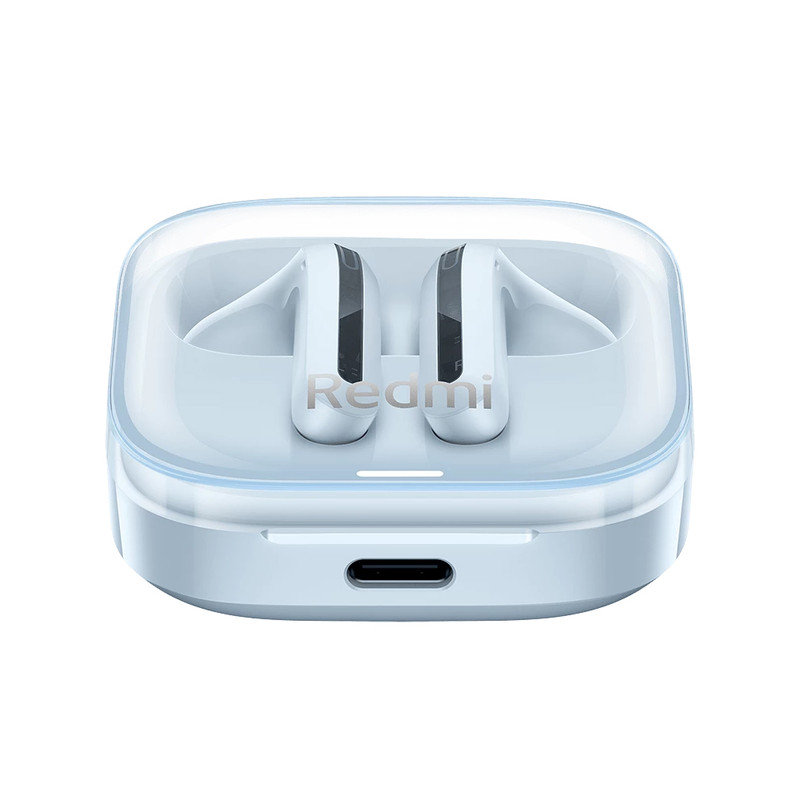 هدفون بلوتوثی شیائومی مدل Redmi Buds 6 Active با نویز کنسلینگ میکروفون (ENC)، درگاه شارژ USB Type-C، دارای دو میکروفون با قابلیت حذف نویز، پشتیبانی از فرمان لمسی، مقاوم در برابر رطوبت و عرق (IPX4) — تصویر ۴