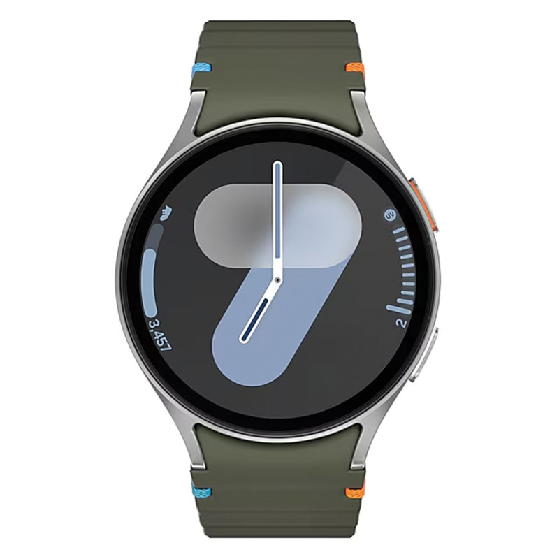 ساعت هوشمند سامسونگ مدل Galaxy Watch 7 40mm دارای قابلیت های کنترل موسیقی (Music Player)، قابلیت مکالمه از طریق بلوتوث، قابلیت تغییر طرح ساعت یا تم، صفحه همیشه روشن (Always-on Display)، پشتیبانی از دس — تصویر ۵